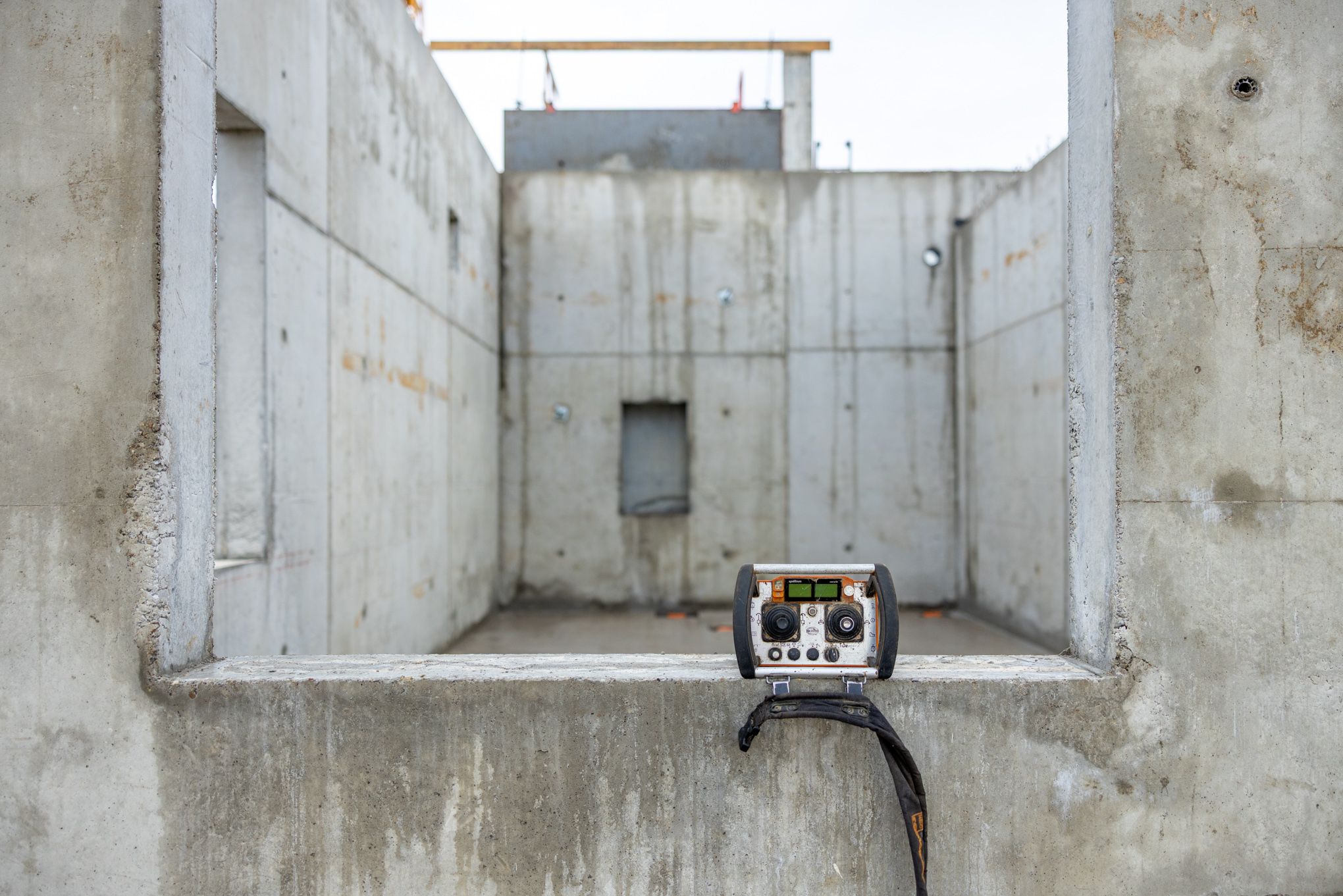 Camera timelapse Visual Laps installee sur chantier beton